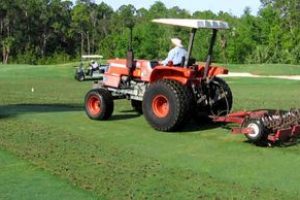 Golf Course Aeration, Verticutting & Sweeping